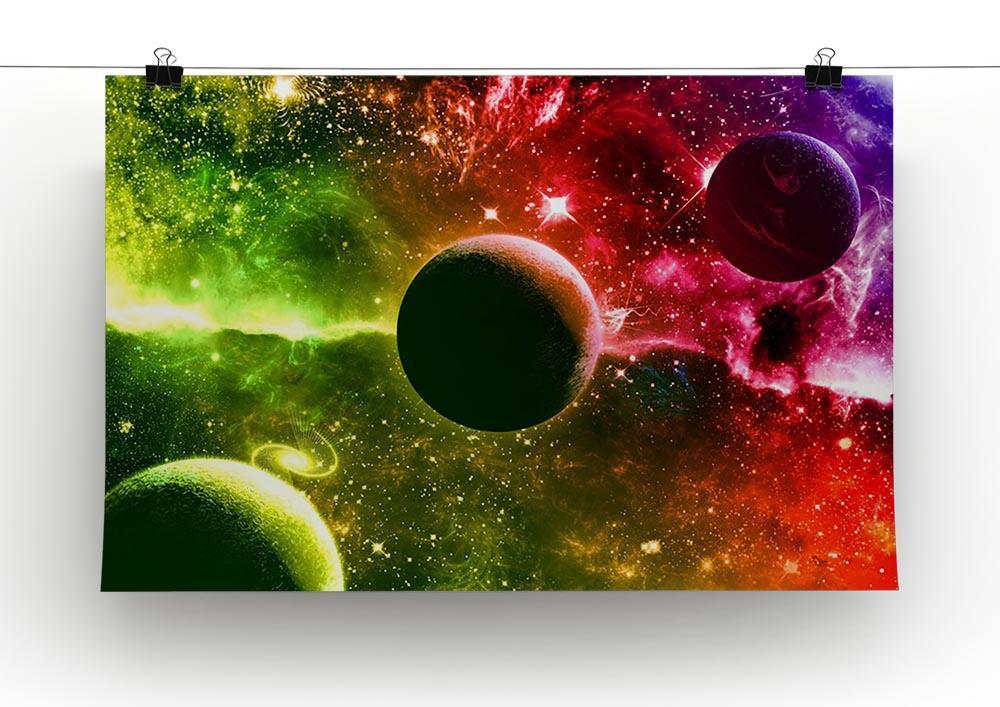 Nebula Stars and Planets Canvas Print or Poster - Canvas Art Rocks - 2