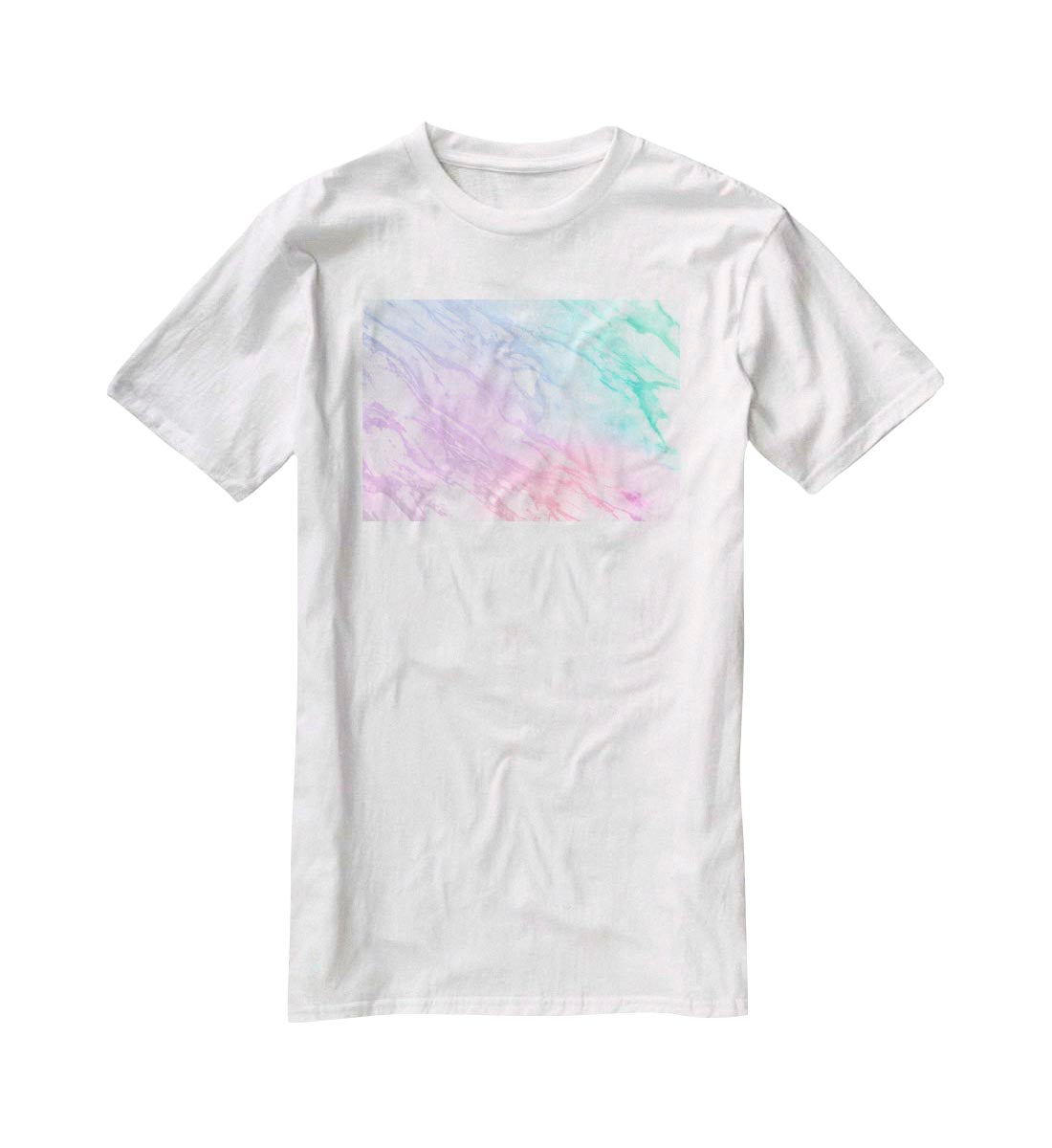 Neon Striped Marble T-Shirt - Canvas Art Rocks - 5