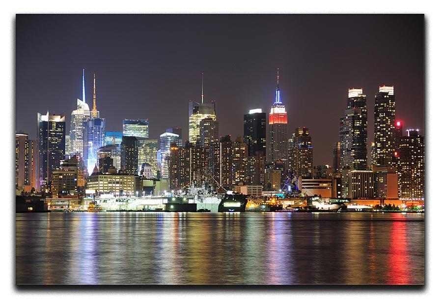 New Jersey Weehawken waterfront Canvas Print or Poster  - Canvas Art Rocks - 1