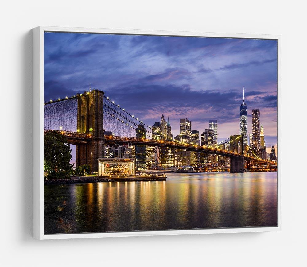 New York City at twilight HD Metal Print