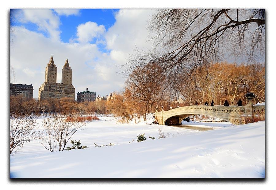 New York Manhattan Central Park panorama winter Canvas Print or Poster  - Canvas Art Rocks - 1