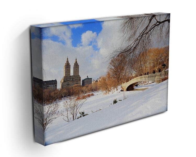 New York Manhattan Central Park panorama winter Canvas Print or Poster - Canvas Art Rocks - 3