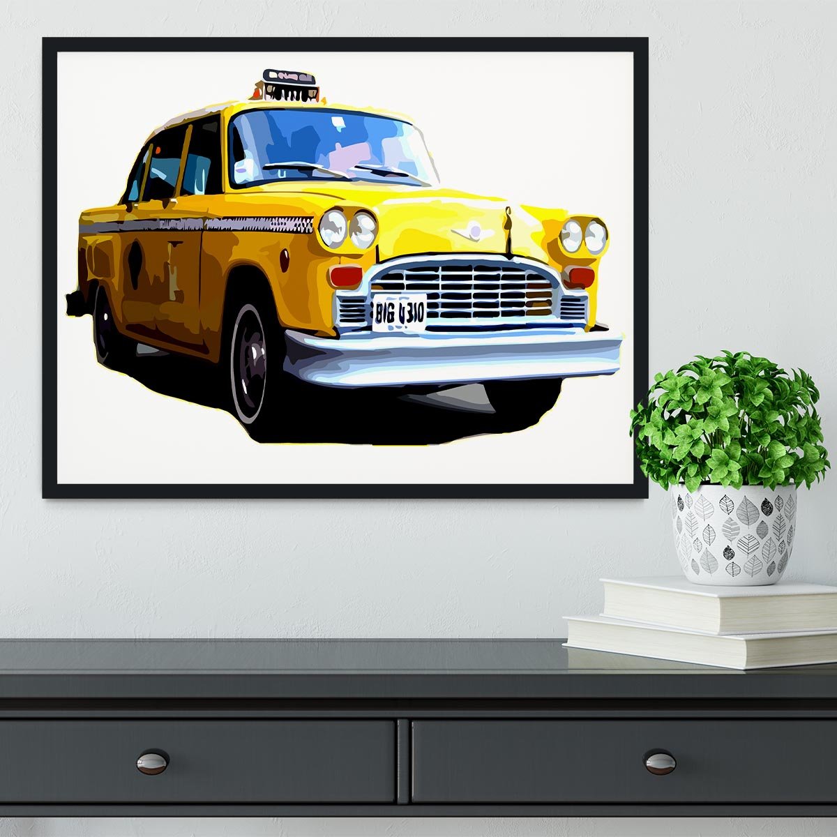 New York Taxi Framed Print - Canvas Art Rocks - 2