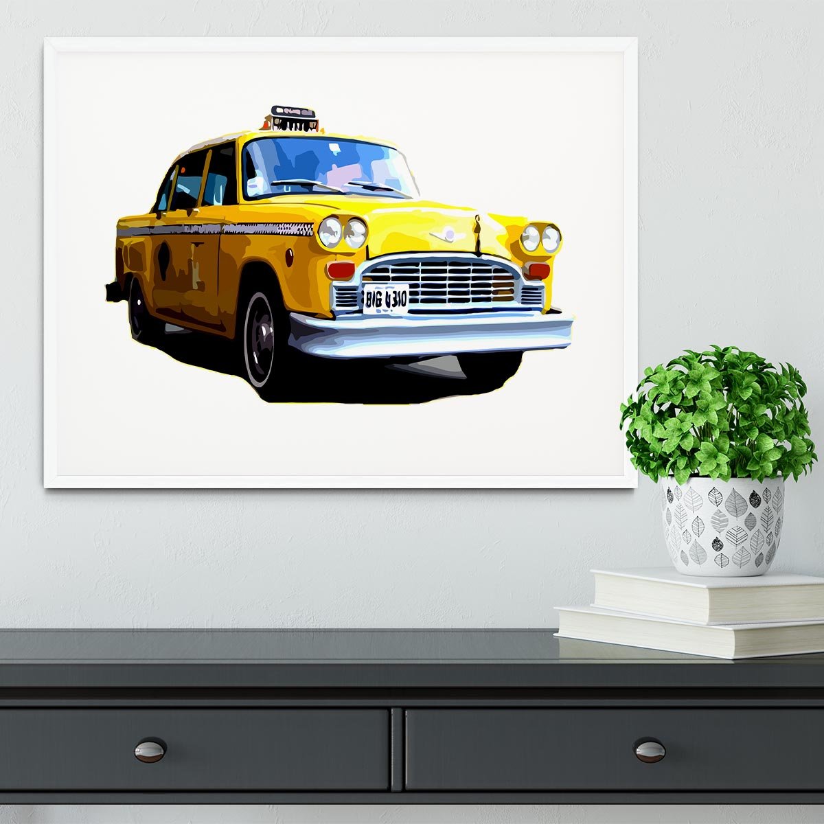 New York Taxi Framed Print - Canvas Art Rocks - 5