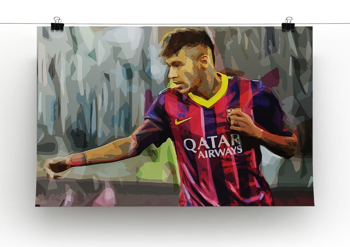 Neymar Print - Canvas Art Rocks - 2