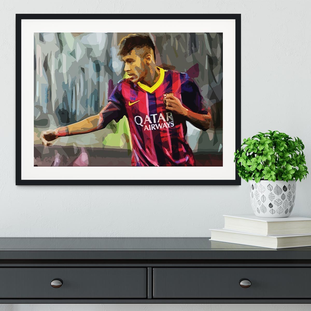 Neymar Framed Print - Canvas Art Rocks - 1