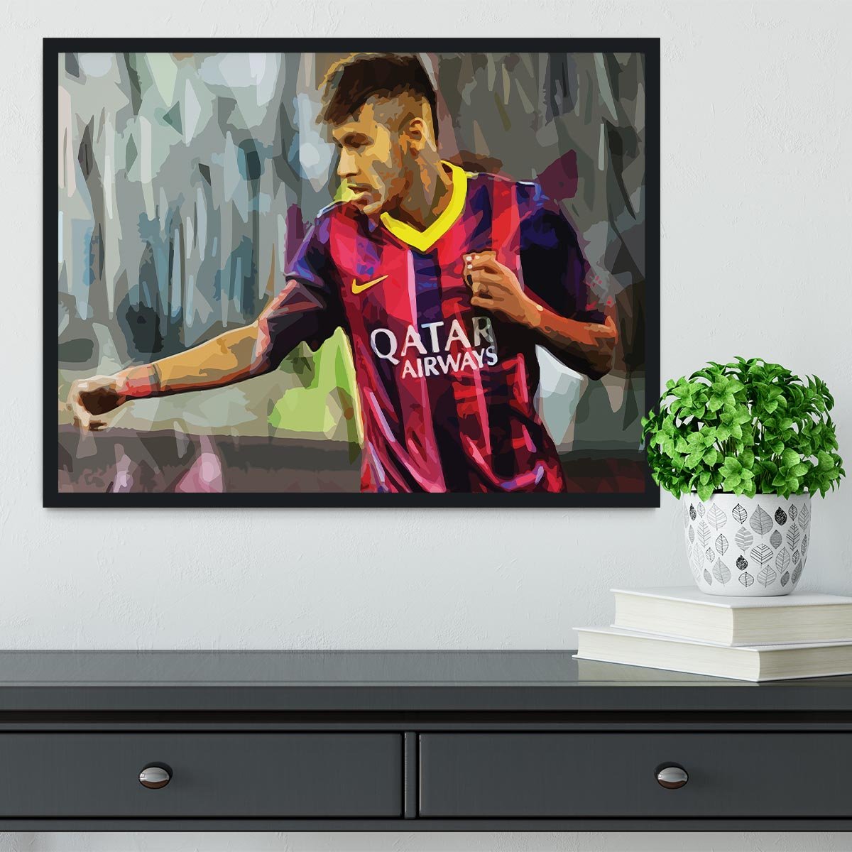 Neymar Framed Print - Canvas Art Rocks - 2