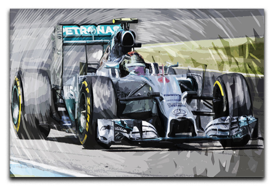 Nico Rosberg Formula 1 Print - Canvas Art Rocks - 1