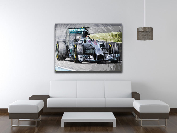 Nico Rosberg Formula 1 Print - Canvas Art Rocks - 4