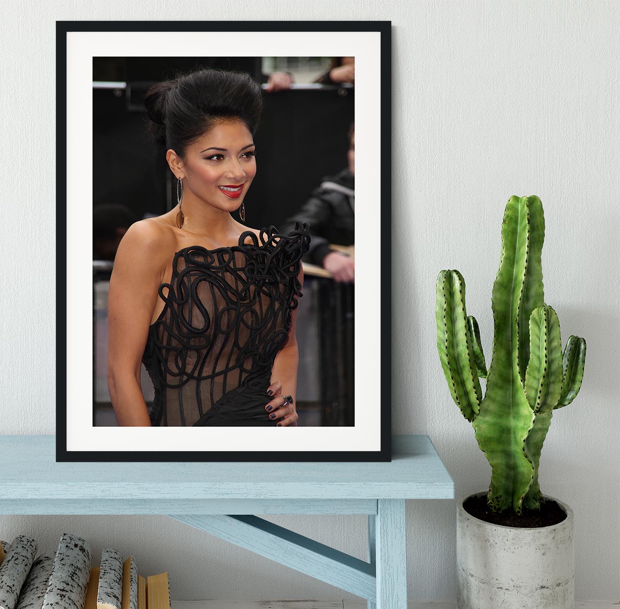 Nicole Scherzinger Framed Print - Canvas Art Rocks - 1