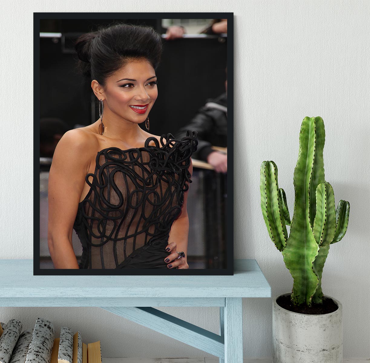 Nicole Scherzinger Framed Print - Canvas Art Rocks - 2