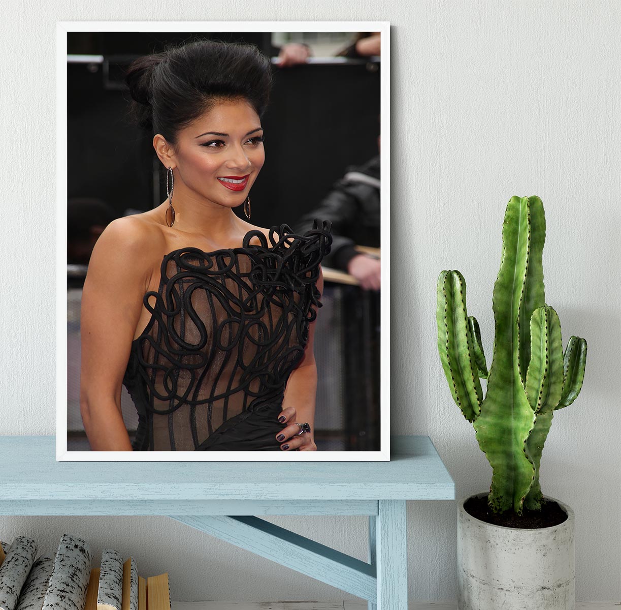 Nicole Scherzinger Framed Print - Canvas Art Rocks -6