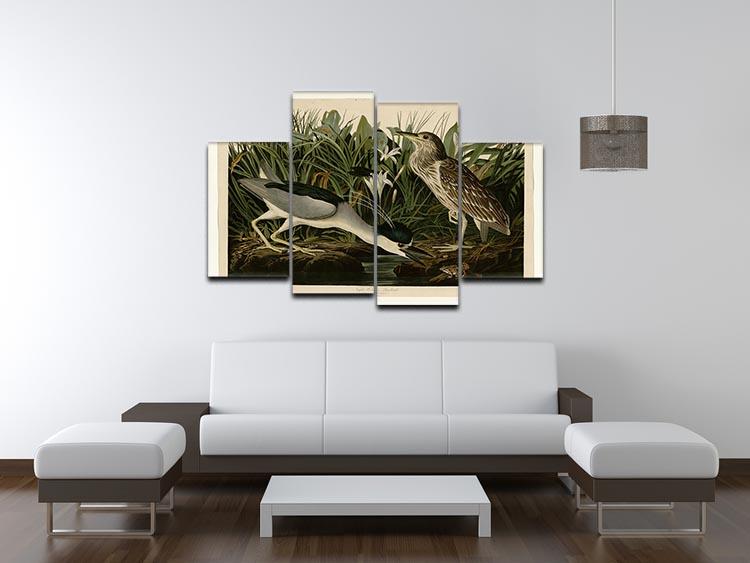 Night Heron by Audubon 4 Split Panel Canvas - Canvas Art Rocks - 3
