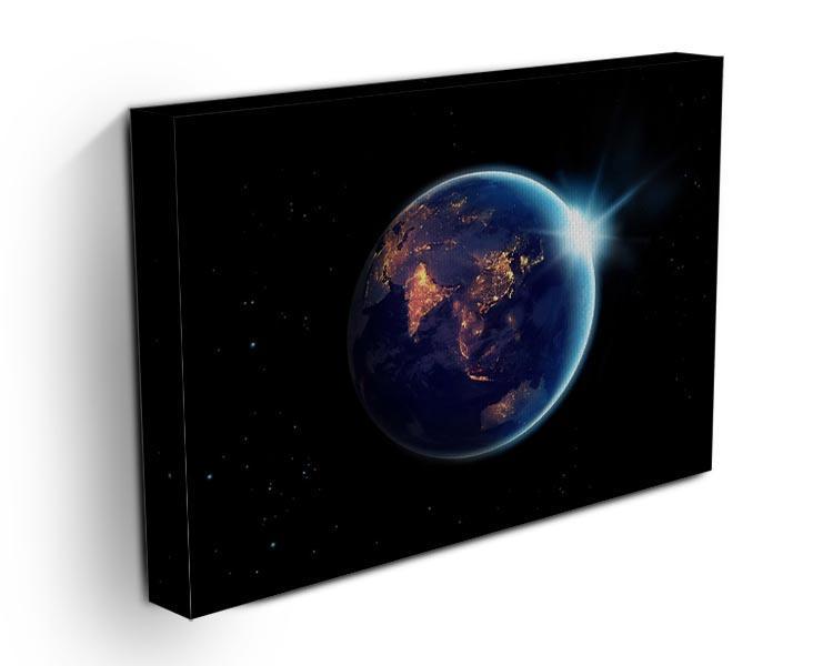 Night in planet Canvas Print or Poster - Canvas Art Rocks - 3