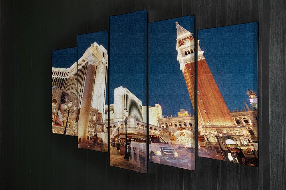 Night scenes from Las Vegas 5 Split Panel Canvas  - Canvas Art Rocks - 2