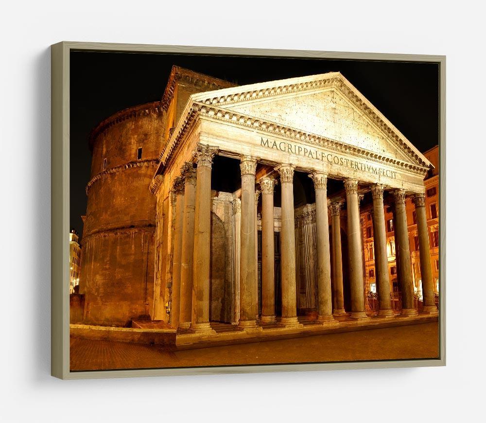 Night view of Pantheon Rome HD Metal Print