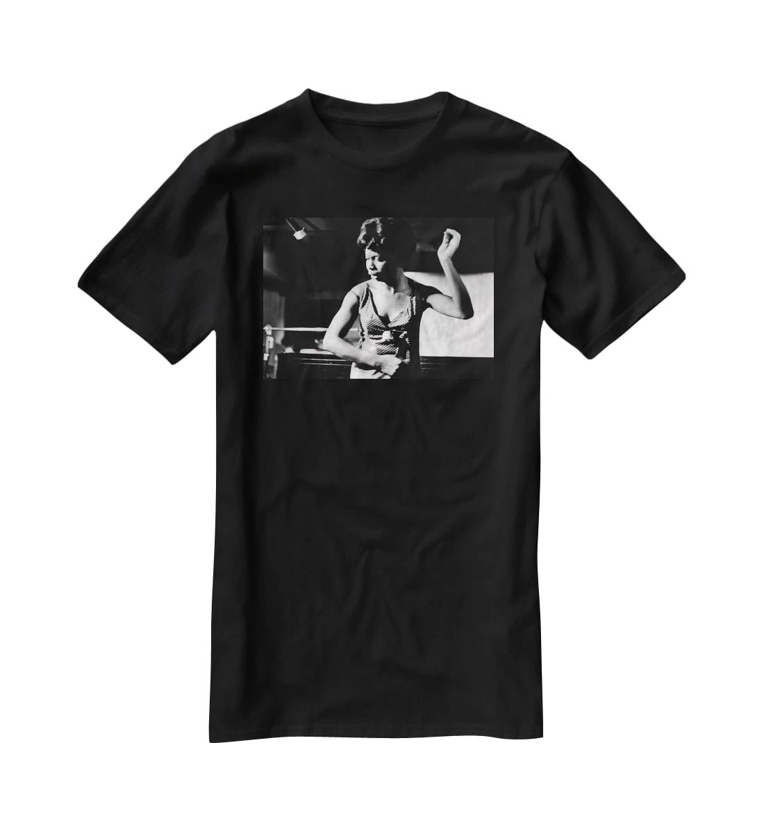 Nina Simone singing T-Shirt - Canvas Art Rocks - 1