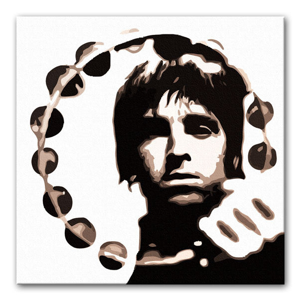 Noel Gallagher Tambourine Print - Canvas Art Rocks - 1