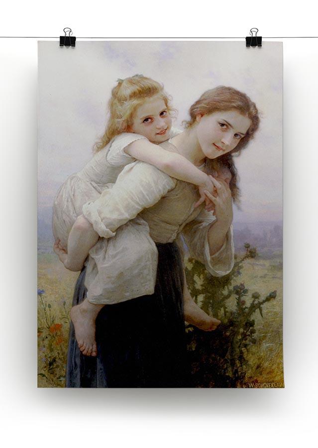 Not Too Much To Carry By Bouguereau Canvas Print or Poster - Canvas Art Rocks - 2