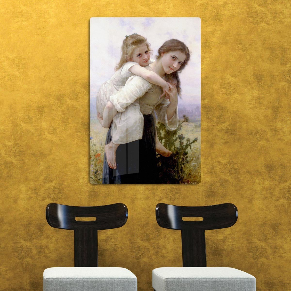 Not Too Much To Carry By Bouguereau HD Metal Print