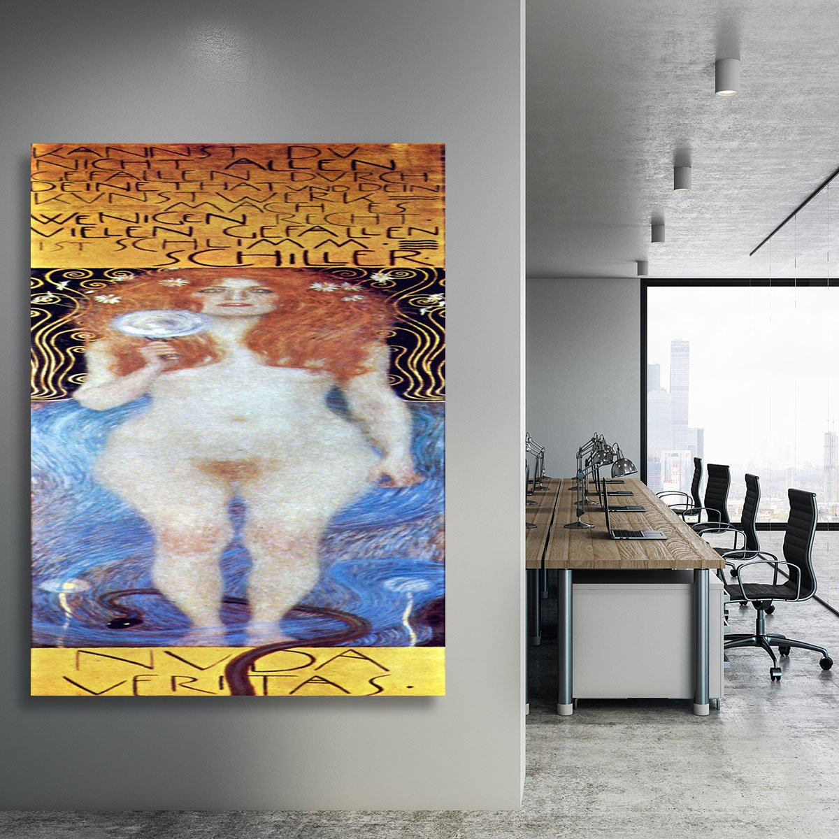 Nuda Veritas Naked Truth by Klimt Canvas Print or Poster