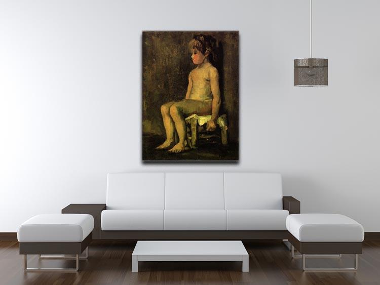 Nude Study of a Little Girl Seated by Van Gogh Canvas Print & Poster - Canvas Art Rocks - 4