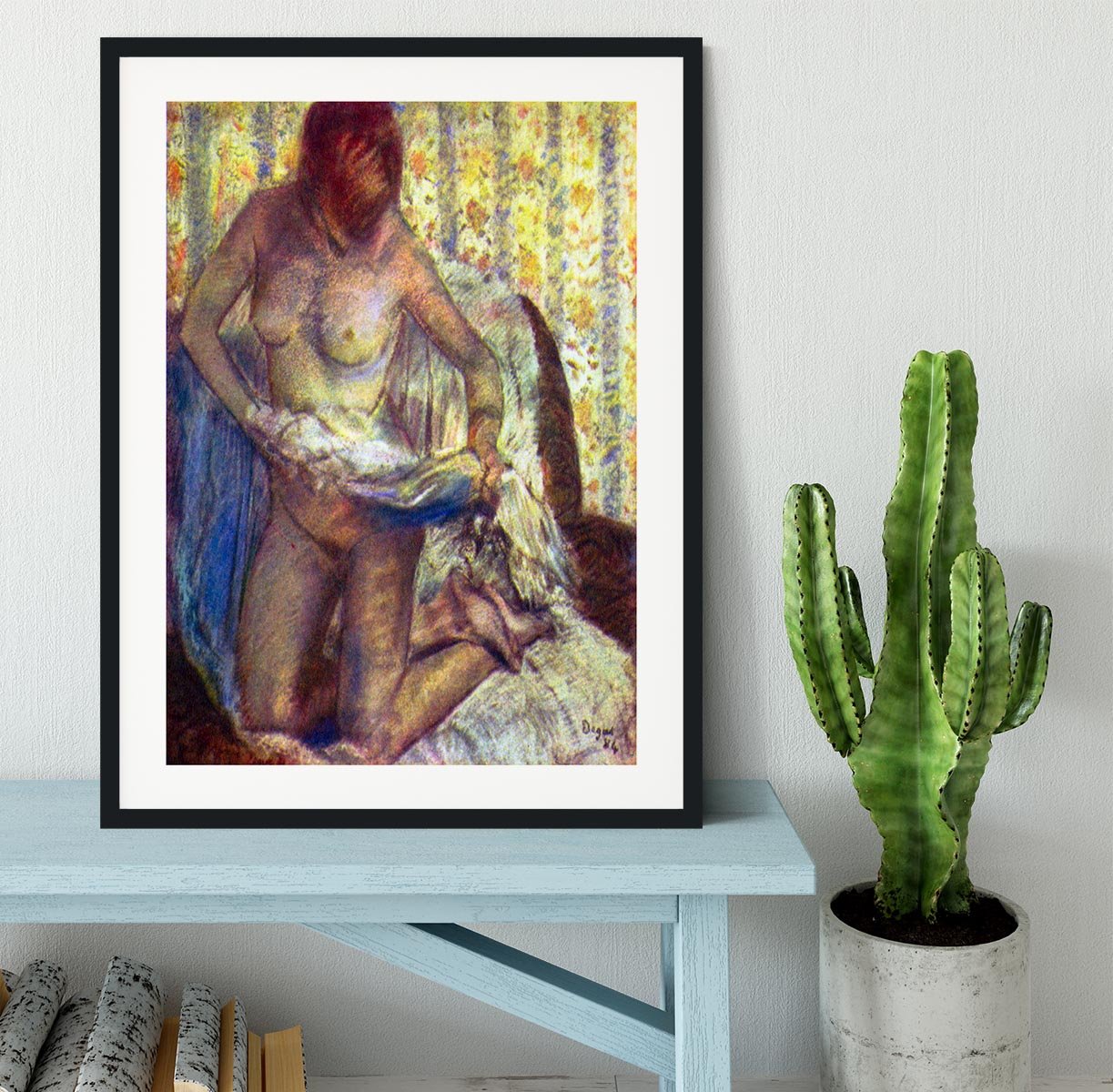 Nude Woman by Degas Framed Print - Canvas Art Rocks - 1