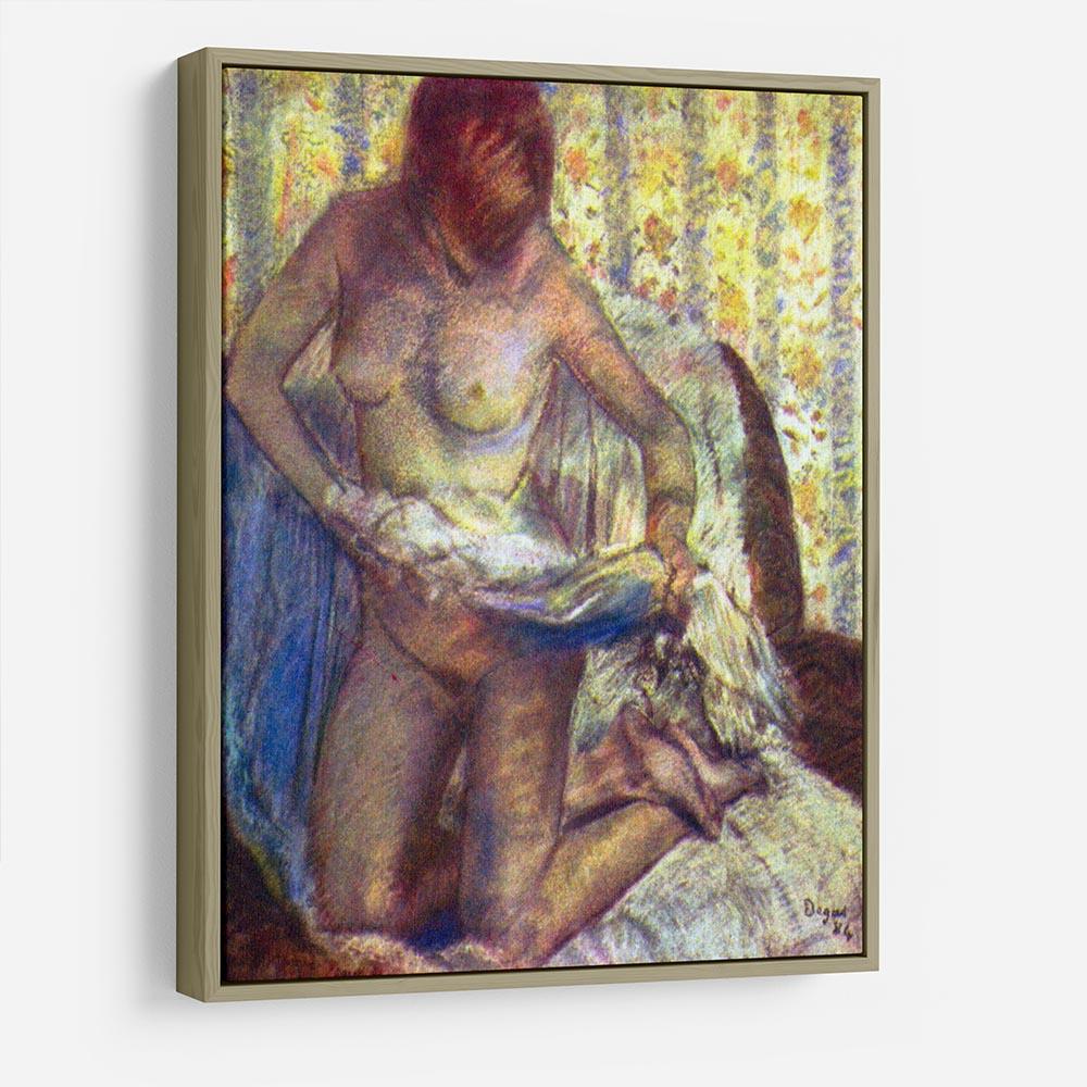 Nude Woman by Degas HD Metal Print - Canvas Art Rocks - 8