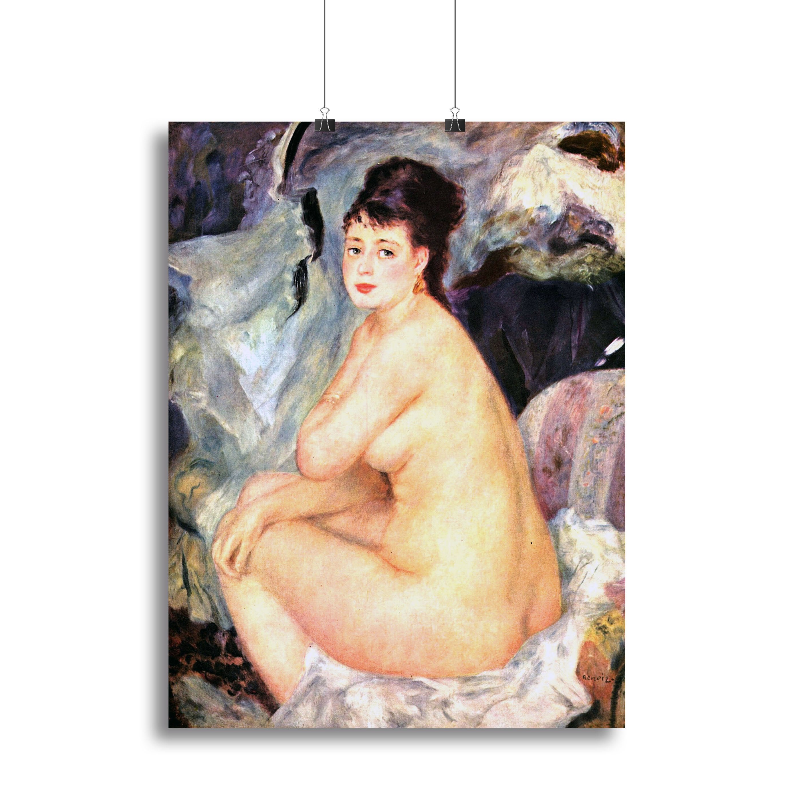Nude female Anna by Renoir Canvas Print or Poster