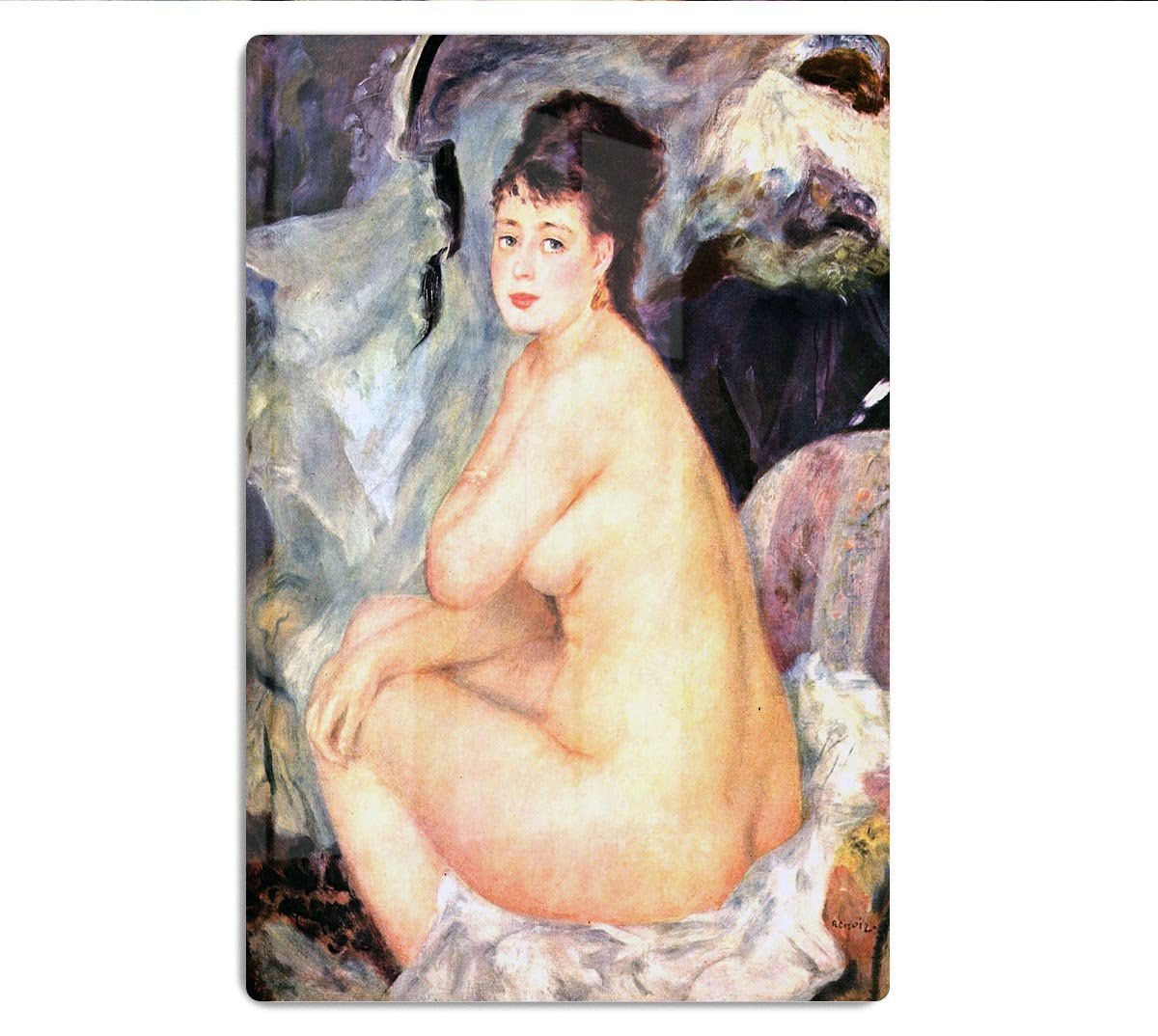 Nude female Anna by Renoir HD Metal Print