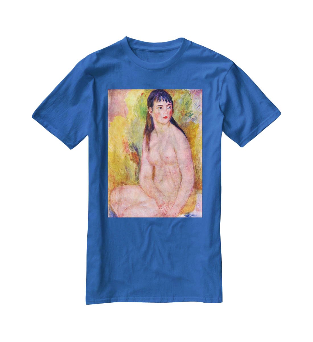 Nude female by Renoir T-Shirt - Canvas Art Rocks - 2