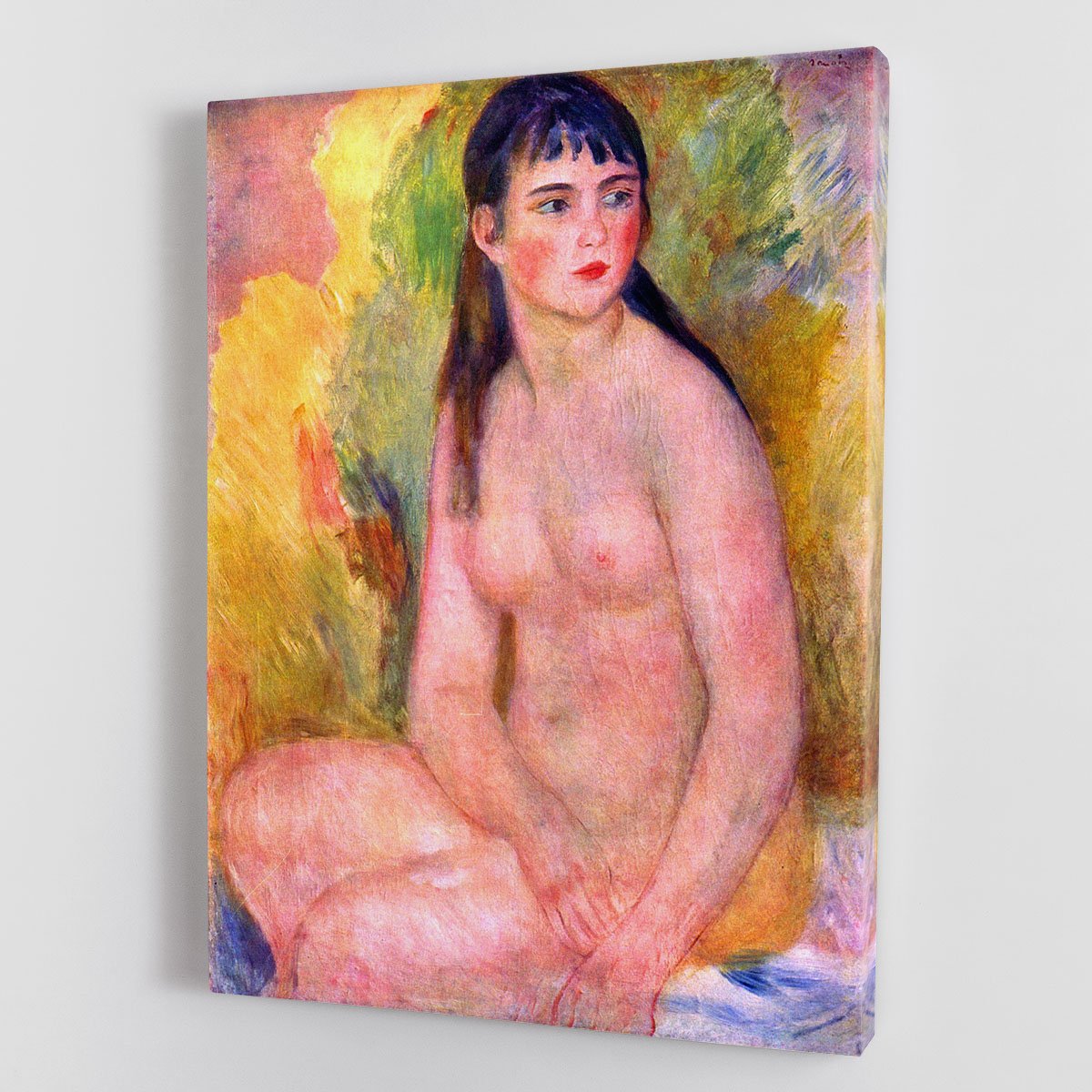 Nude female by Renoir Canvas Print or Poster