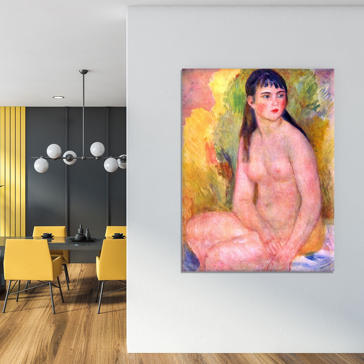 Nude female by Renoir Canvas Print or Poster