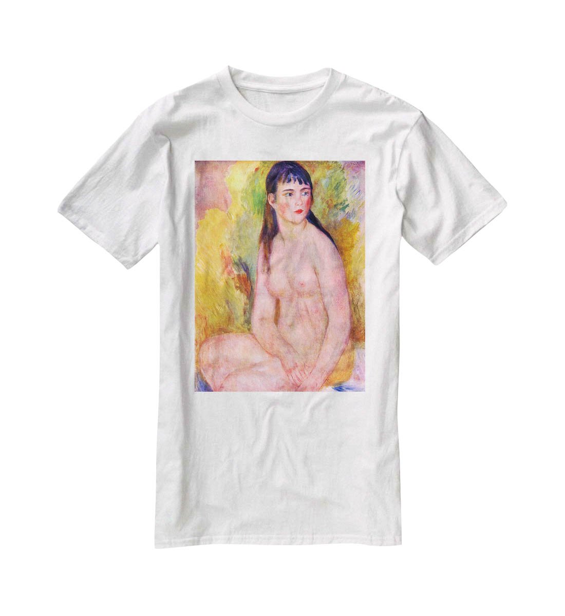 Nude female by Renoir T-Shirt - Canvas Art Rocks - 5