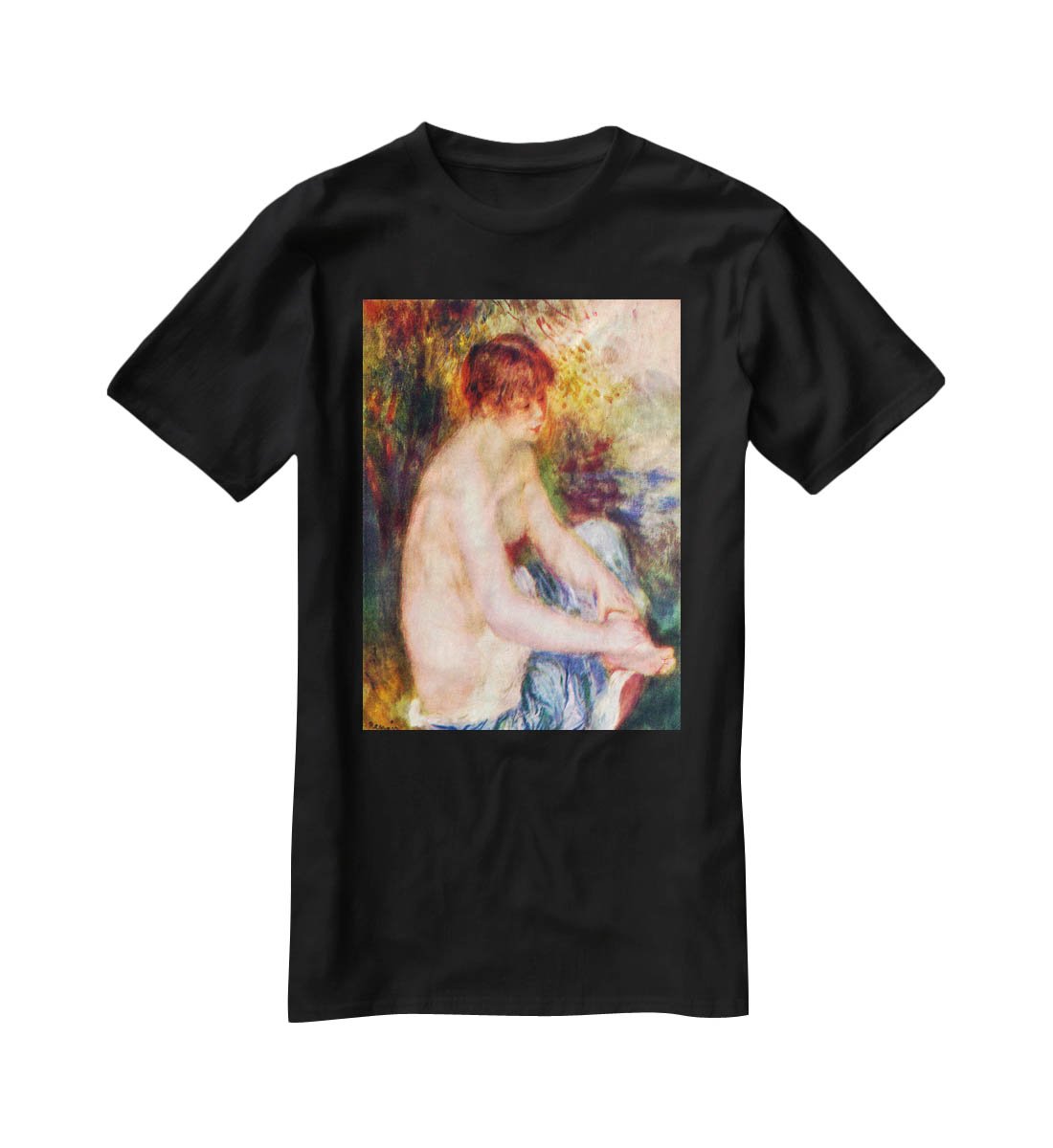 Nude in blue by Renoir T-Shirt - Canvas Art Rocks - 1