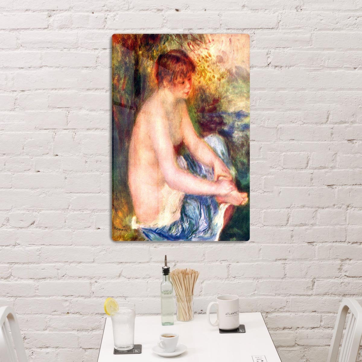 Nude in blue by Renoir HD Metal Print