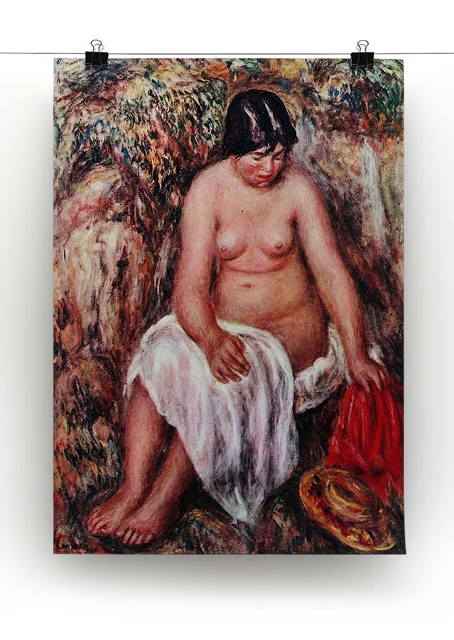 Nude with Straw by Renoir by Renoir Canvas Print or Poster - Canvas Art Rocks - 2