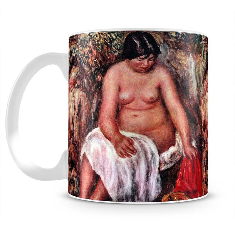 Nude with Straw by Renoir by Renoir Mug - Canvas Art Rocks - 2