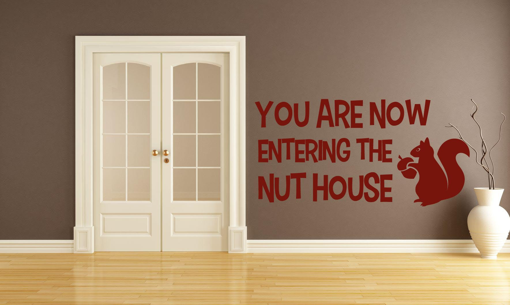 Nuthouse Wall Sticker - Canvas Art Rocks - 1