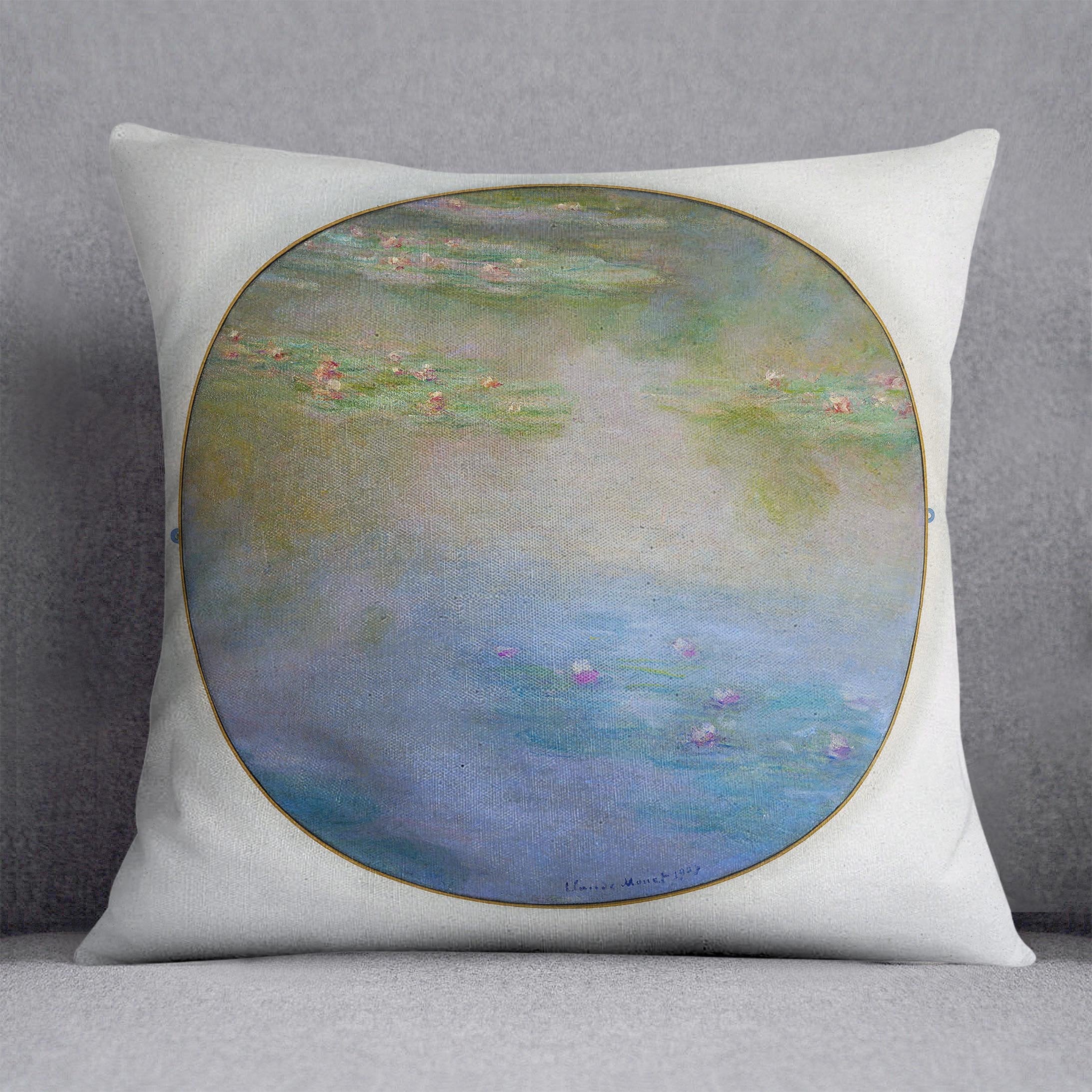 Nympheas By Manet Throw Pillow