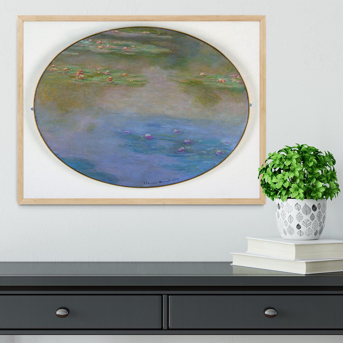 Nympheas By Manet Framed Print - Canvas Art Rocks - 4