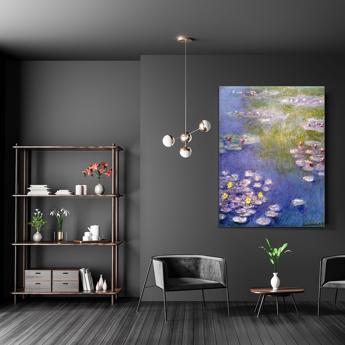 Nympheas at Giverny Canvas Print or Poster