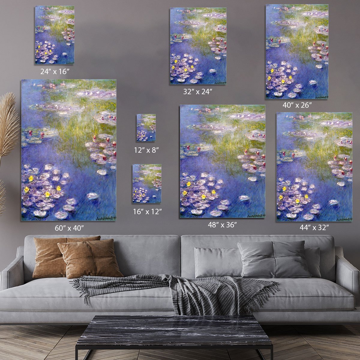 Nympheas at Giverny Canvas Print or Poster