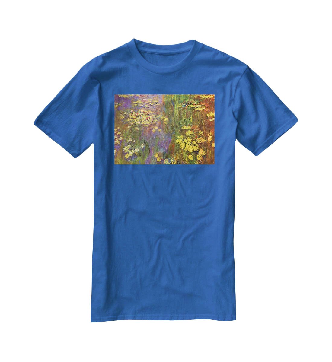 Nympheas water plantes by Monet T-Shirt - Canvas Art Rocks - 2