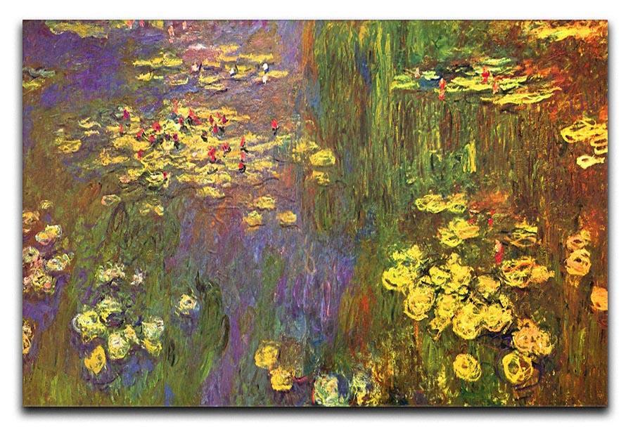 Nympheas water plantes by Monet Canvas Print & Poster  - Canvas Art Rocks - 1