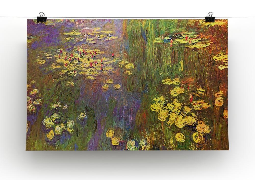 Nympheas water plantes by Monet Canvas Print & Poster - Canvas Art Rocks - 2