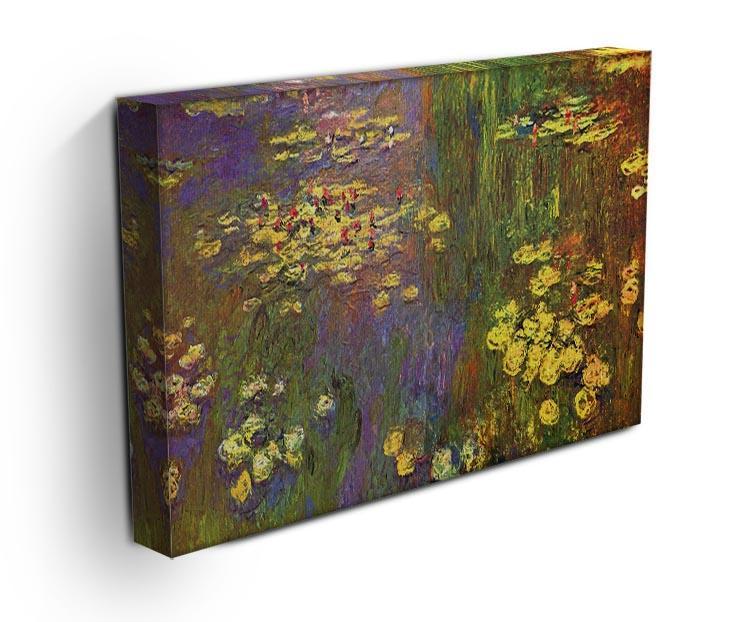 Nympheas water plantes by Monet Canvas Print & Poster - Canvas Art Rocks - 3
