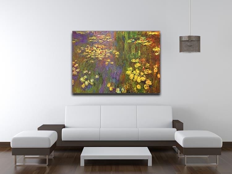 Nympheas water plantes by Monet Canvas Print & Poster - Canvas Art Rocks - 4