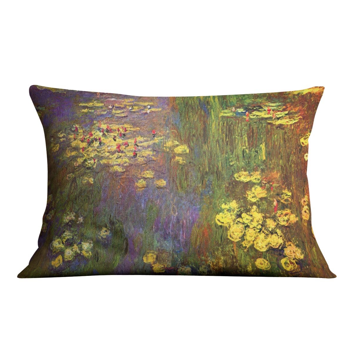 Nympheas water plantes by Monet Throw Pillow