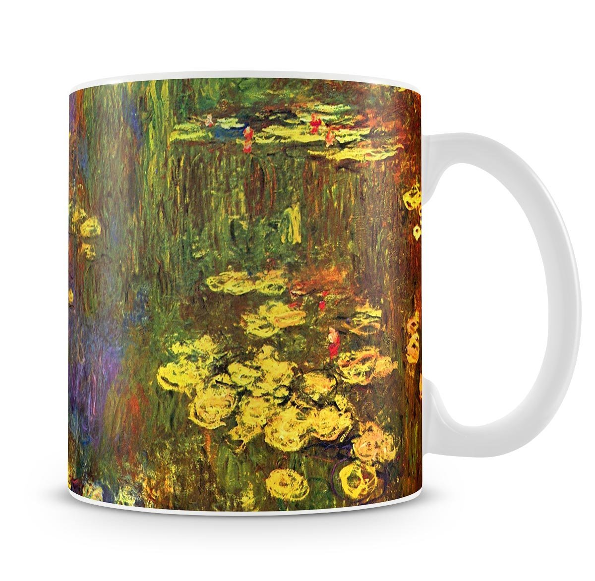 Nympheas water plantes by Monet Mug - Canvas Art Rocks - 4